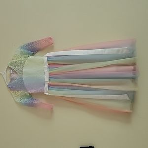 Long flowy lace girls dress